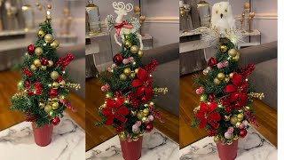 Dollar Tree Christmas tree centerpieces DIY [upl. by Scot]