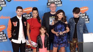 Cast of quotThe Thundermansquot 2018 Kids Choice Awards Orange Carpet [upl. by Mcgurn]