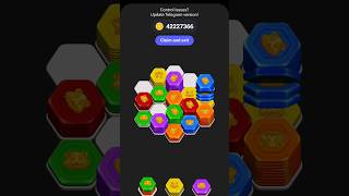 17 september Sort hexagon tiles stacks and get coins [upl. by Orran]