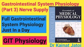 Overview of Digestive System Part 3 Physiology  Essentials Of Medical Physiology Section 4 [upl. by Myrilla]