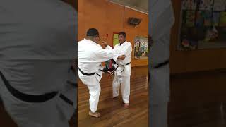 Pad drills at Karate academy Australia [upl. by Moody]