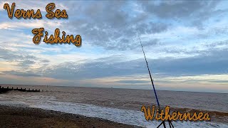 VERNS SEA FISHING  WITHERNSEA ON THE HOLDERNESS COAST SALT WATER FISHING OVER HIGH WATER [upl. by Norraa]