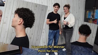 Perm for men Dauerwelle Locken für männer bei Foroozan [upl. by Poucher]