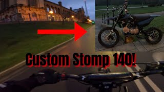 Riding Custom Stomp 140 Pitbike [upl. by Pournaras832]