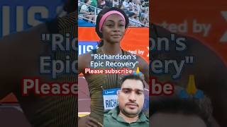 ShaCarri Richardson ✌️ qualifier athletics olympics2024 viralvideo usa reaction shorts [upl. by Shyamal]