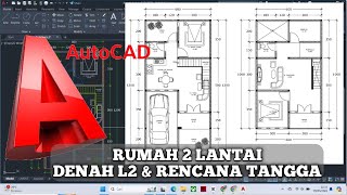 CARA MEMBUAT RUMAH 2 LANTAI  GAMBAR DENAH LANTAI 2 PART 3 [upl. by Laverne785]