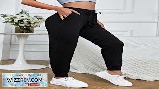 SHEIN Sport Exploreva Solid Drawstring Waist Sports Sweatpants SHEIN USA Review [upl. by Leesen52]