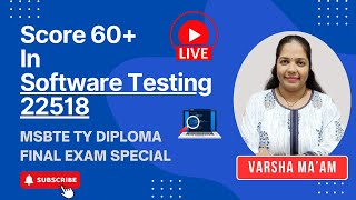 Score 60 in Software Testing  Session  1 MSBTE SEM 5  22518  SOFTWARE TESTING  TY DIPLOMA [upl. by Filia]