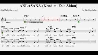 KENDİMİ ESİR ALDIMANLASANADmGuitarFluteKeyboardViolinMelodicaRecorder [upl. by Atteoj685]