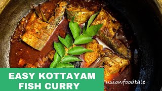 KOTTAYAM FISH CURRY  EASY FISH CURRY RECIPE  KERALA STYLE FISH CURRY [upl. by Nicko]