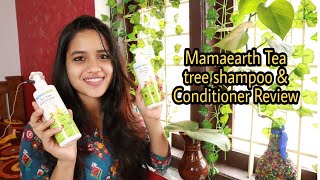 Mamaearth Tea tree shampoo and tea tree conditioner review  Malayalam Saranya [upl. by Tobiah463]