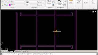 AutoCAD 2D Drawing Course A  Part 2  Wall Openings [upl. by Nalon607]