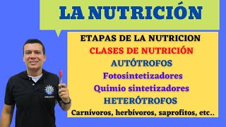 LA NUTRICION AUTOTROFOS Y HETREROTROFOS FOTOSINTETIZADORES Y QUIMIOSINTETIZADORES Y MUCHO MAS [upl. by Melc107]