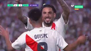 PERÚ vs R DOMINICANA PIERO QUISPE marcó el tercer gol del partido  AMISTOSO INTERNACIONAL 🇵🇪⚽️🇩🇴 [upl. by Crescint855]