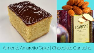 Almond Amaretto Cake  Chocolate Ganache Press cc for English subtitles [upl. by Kafka]