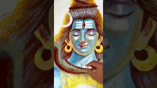 easy soft pastel lord shiva drawing tutorial  soft pastel drawing tutorial  shorts [upl. by Atirat]