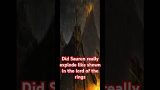 Why did Sauron explode when they cut the ring off his finger  lordoftheringslore lordoftherings [upl. by Adalard]