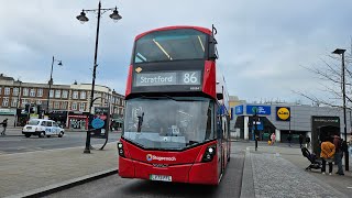 Brand New  Journey on Route 86  82024  Wright StreetDeck Electroliner  LV73FFL [upl. by Felicie948]