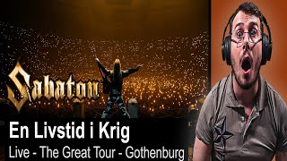 Italian Reacts To SABATON  En Livstid I Krig Live  The Great Tour  Gothenburg [upl. by Elyag]