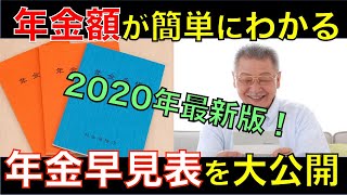 【2020年最新版】将来もらえる年金額が簡単にわかる年金早見表を大公開！申請しないともらえない年金も紹介｜シニア生活応援隊 [upl. by Atsyrt]