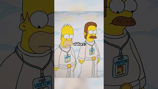 Homer and Ned met God☁️ shorts [upl. by Gnoz758]