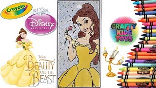 Belle Disney Princess Coloring Beauty And The Beast Coloring Page [upl. by Anerroc]