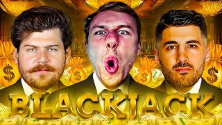 INSANE BLACKJACK RUN WITH NICKMERCS AND TAYLOR LEWAN IN VEGAS [upl. by Bringhurst509]