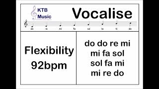 Flexibility Singing Exercise Vocalise No 43 Fast [upl. by Nylidnam]