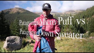 Patagonia Micro Puff vs Patagonia Down Sweater 2022  Which One is Best for You [upl. by Marucci]