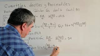 CUARTILES DECILES Y PERCENTILES DE DATOS AGRUPADOS [upl. by Yellas]