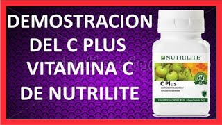 ✅ Demostracion de la VITAMINA C PLUS de NUTRILITE Vitamina C [upl. by Lashar]