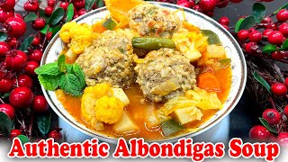 Authentic Albondigas Soup Recipe [upl. by Naves]