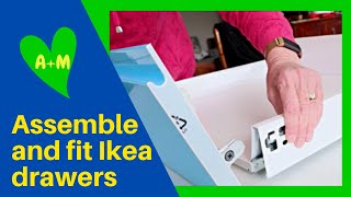 How to assemble and fit Ikea kitchen drawers [upl. by Mikaela]