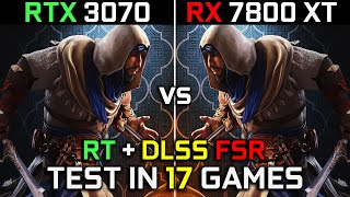 RTX 3070 vs RX 7800 XT  Test in 17 Games at 1440p  The Ultimate Comparison 🔥  2024 [upl. by Lekcar]