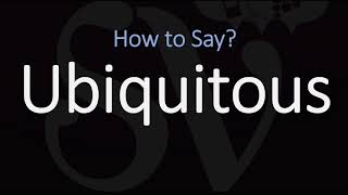 How to Pronounce Ubiquitous CORRECTLY Meaning amp Pronunciation [upl. by Atin930]