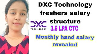 DXC Technology salary breakdown and allowances for freshers  Dxc technology hiring freshers [upl. by Eecyak]