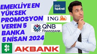 Emekliye en yüksek promosyon veren 5 banka [upl. by Aicre]