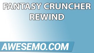 Awesemocom  How To Use Fantasy Cruncher Rewind  DraftKings FanDuel [upl. by Karp]