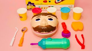 10 minutes ASMR Satisfying With Unboxing Play Doh  Dentist set  Review [upl. by Sussman]