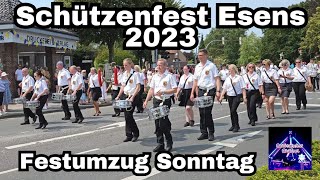 Schützenfest Esens 2023  Festumzug Sonntag [upl. by Olenka]