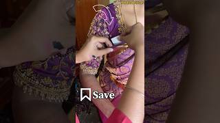 Tip Saree pleat sticking Save it tips makeup sareelove sareedraping [upl. by Chill743]