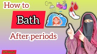 Haiz Ke Baad Ghusl Ka Sahi Tareeka  How To Bath After Periods🩸  In Islam islamicvideo periods [upl. by Terrag]