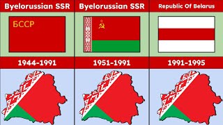 The Evolution Of Belarus Flag With National Anthem [upl. by Sairahcaz260]