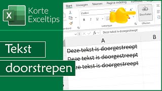 Zo kun je een tekst doorstrepen [upl. by Surad]