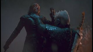 Arya Stark Kills the Night King Game of Thrones Season 8 Episode 3 [upl. by Kiel]