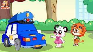 Help Police Car Has Lost a Wheel 🚨 Police Cartoon  Good Behavior for Kids  Gildoo Kids Cartoon [upl. by Xavler]