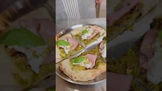 Pizza Scene DXB🍕 Pistachio pesto veal mortadella stracciatella cheese pizza 🪵🔥🍃 [upl. by Mccarty820]