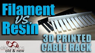 Comparison between Filament and Resin 3Dprinted Cable Rack pcbway [upl. by Ahsenwahs]