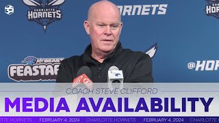 Hornets vs Pacers Coach Clifford Postgame Media Availability  242024 [upl. by Avle]