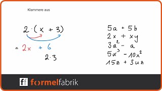 Terme vereinfachen Ausklammern – Training Nr 11 [upl. by Gibeon]